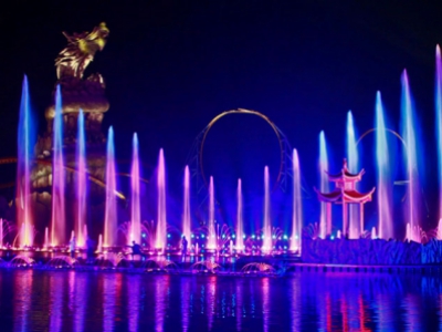 Anhui Hefei Wanda Theme Park Lake show music fountain project